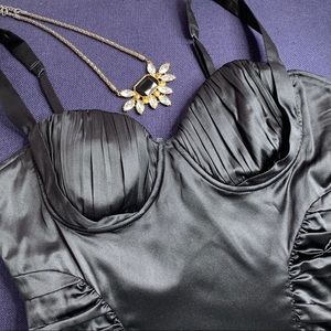 Marciano Two Piece Blk Corsett Top & Pencil Skirt